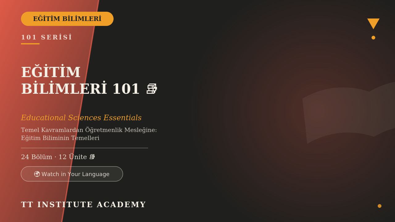 Eğitim Bilimleri 101: Eğitim Bilimine Giriş