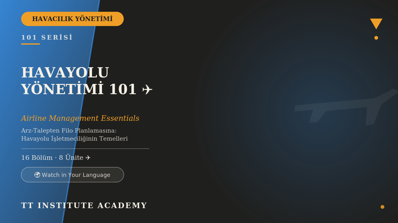 Havayolu Yönetimi 101: Havayolu İşletmeciliğine Giriş