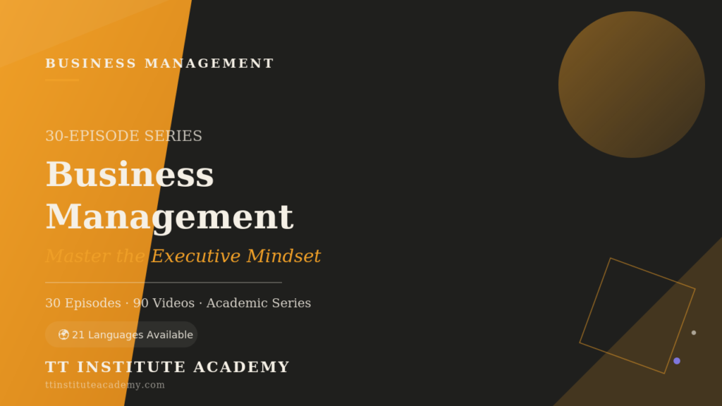 business management course kapağı - 30 bölümlük seri