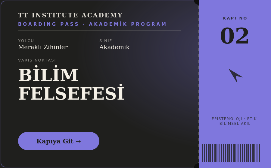 Bilim Felsefesi akademik video dersleri