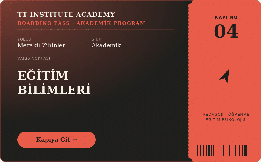 Eğitim Bilimleri akademik video dersleri