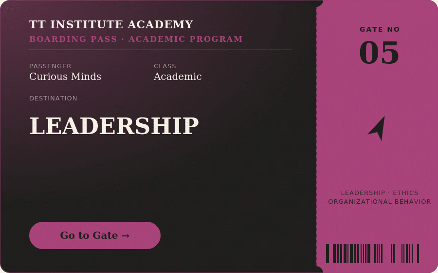 Leadership academic video lessons