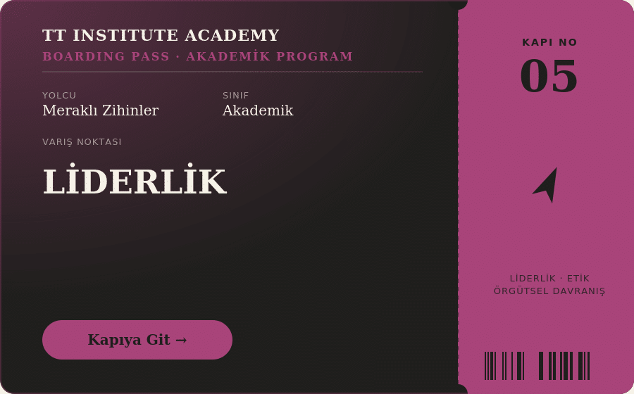 Liderlik akademik video dersleri