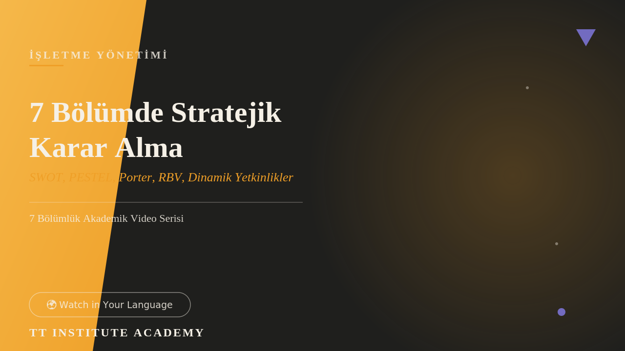 7 Bölümde Stratejik Karar Alma
